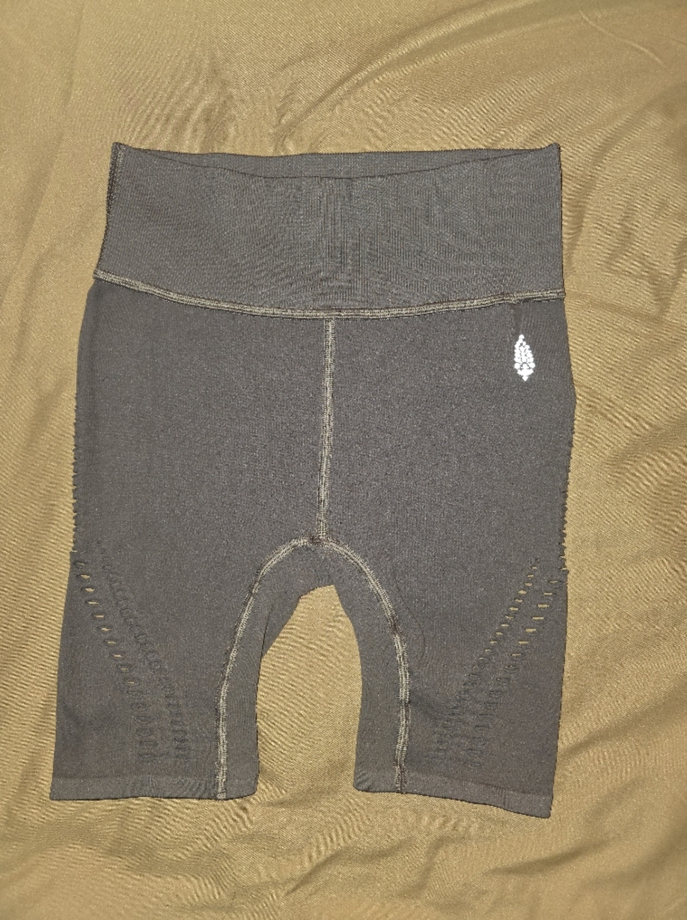 Moving Sale! { FP Movement / Free People Tan Bike Shorts With Side Cutouts XS